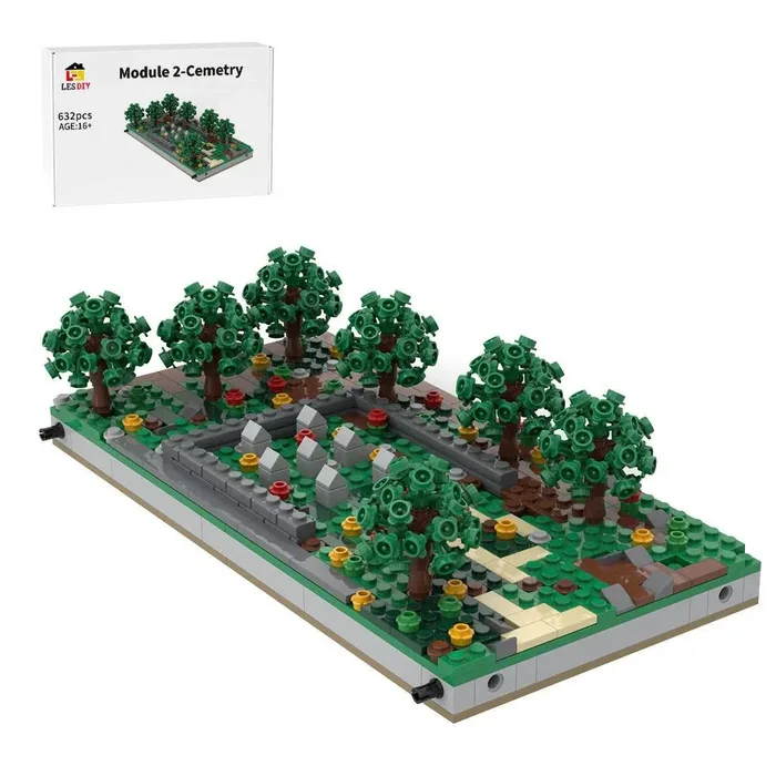 LesDiy Mini diorama Seconde Guerre Mondiale - Cimetière (LESDIY-3641306) - prix | Brick Broker