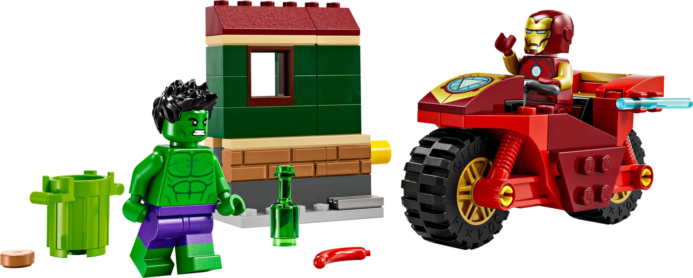 LEGO 76287 Iron Man avec Vélo et Hulk - prix | Brick Broker