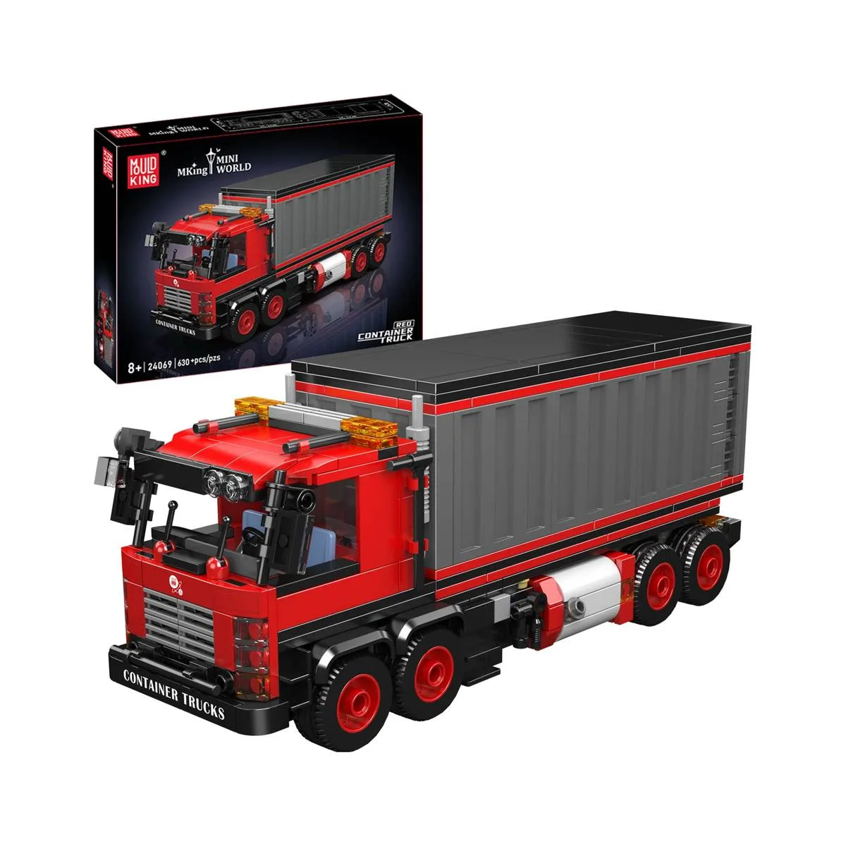 Mould King Camion de conteneurs rouges (MOU-24069S) - prix | Brick Broker
