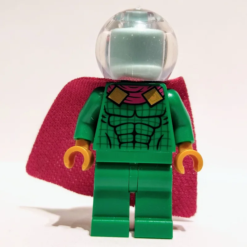 Mysterio, Green Outfit, Trans-Clear Helmet — minifigurine LEGO | Brick Broker