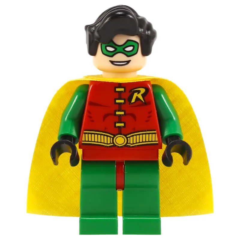 Robin with Green Eyemask and Plain Green Legs… — minifigurine LEGO | Brick Broker
