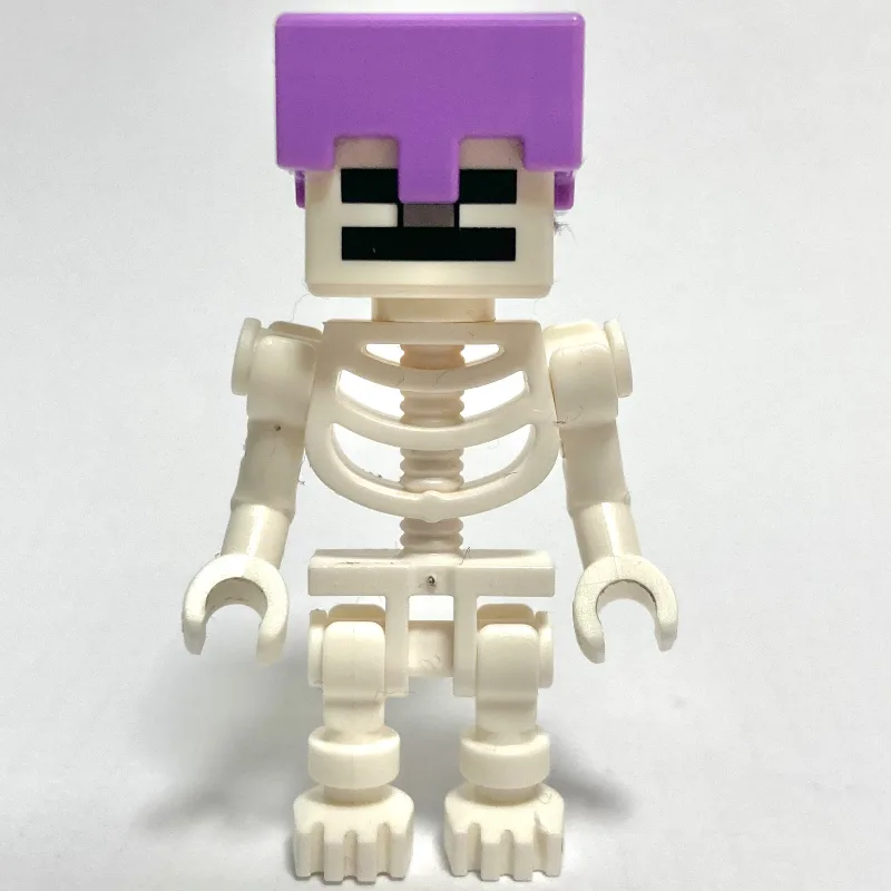 Skeleton, Square Skull, Medium Lavender Helme… — minifigurine LEGO | Brick Broker