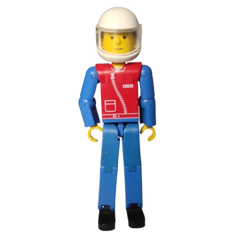 Technic Figure Blue Legs, Red Top with Zip, B… — minifigurine LEGO | Brick Broker