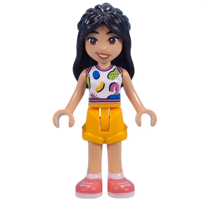 Liann - White Top, Bright Light Orange Skirt — minifigurine LEGO | Brick Broker