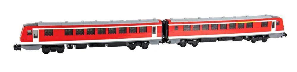 BlueBrixx Unité multiple diesel en deux parties, voiture de tête BR 628, voiture de queue BR 928 (BB-102554) - prix | Brick Broker