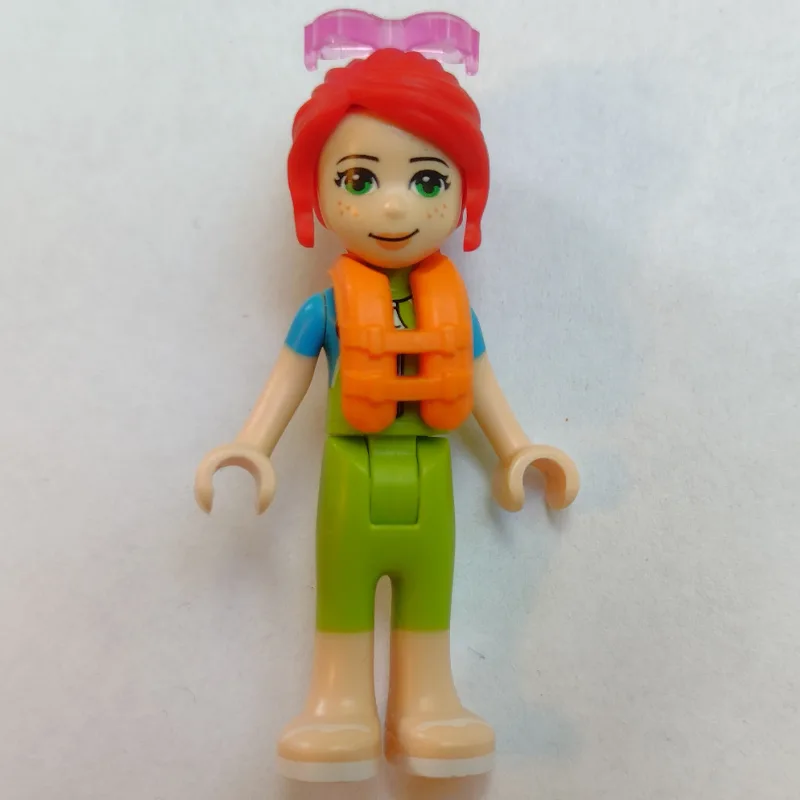 Mia - Lime/Azure Wet Suit, Trans-Purple Glass… — minifigurine LEGO | Brick Broker