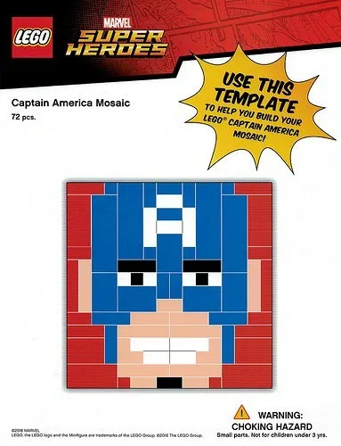 LEGO Mosaïque Captain America (TRUCAPAM-1) - prix | Brick Broker