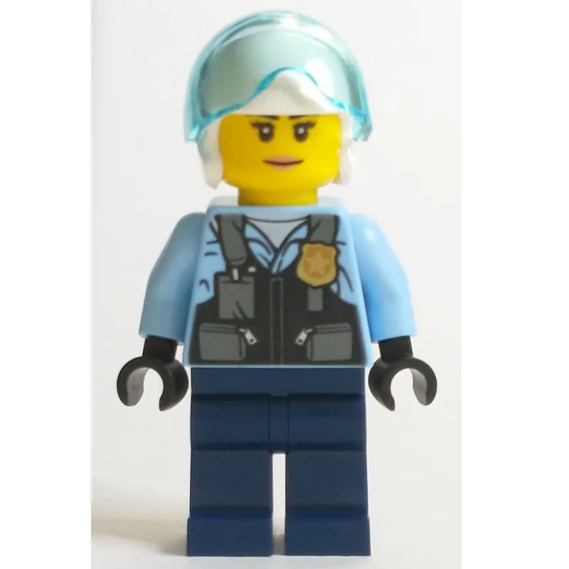 Policewoman, Helicopter Pilot, Bright Light B… — minifigurine LEGO | Brick Broker