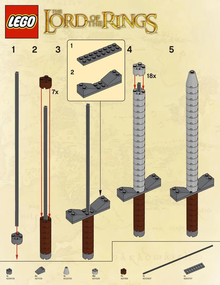LEGO Épée (LOTRSWORD-1) - prix et où acheter | Brick Broker