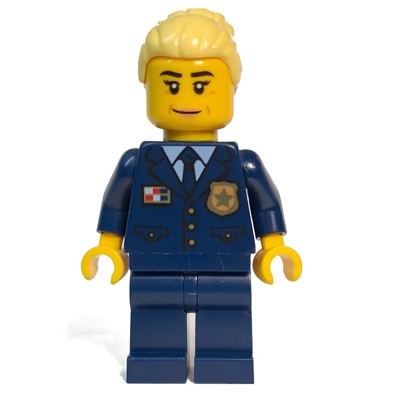 Police Officer, Dark Blue Suit with Police Ba… — minifigurine LEGO | Brick Broker