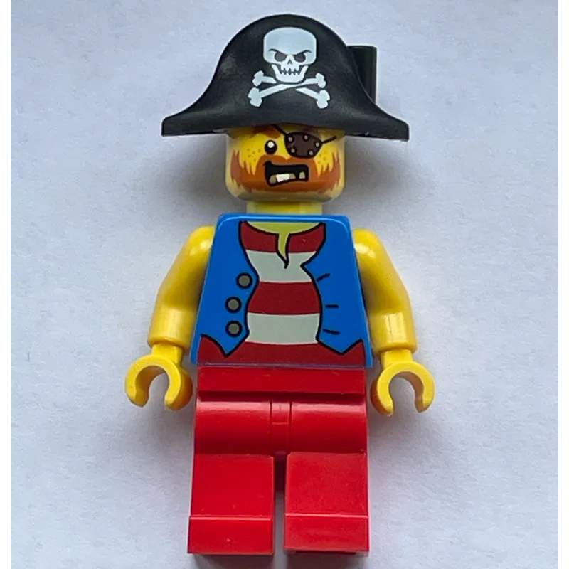 Pirate - Blue Vest, Red Legs, Black Bicorne — minifigurine LEGO | Brick Broker