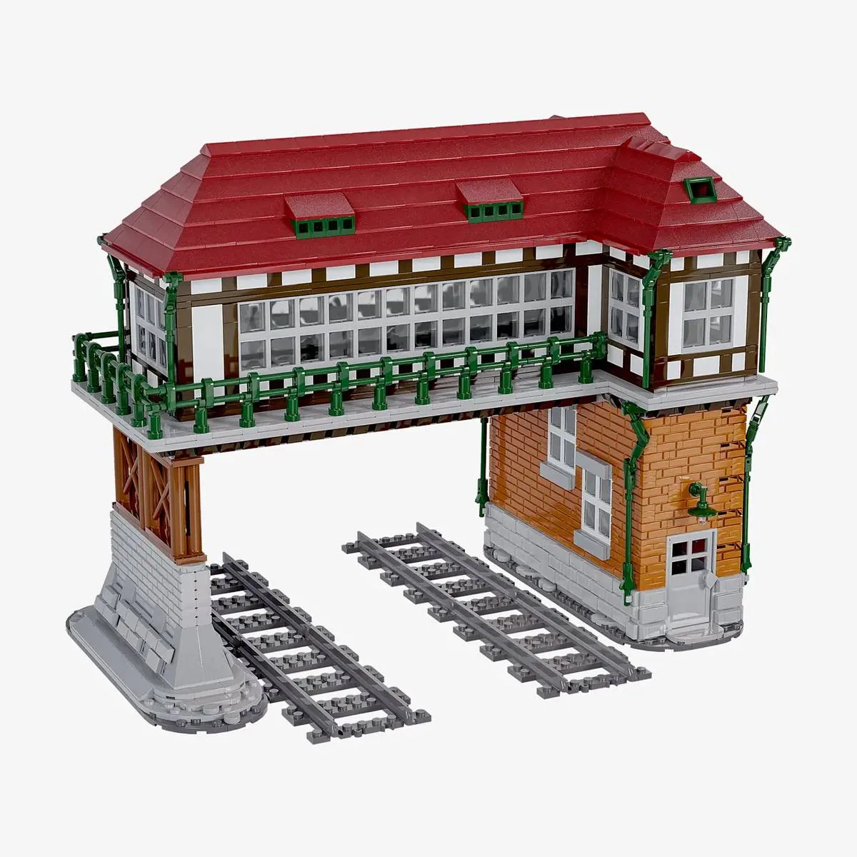 BlueBrixx Poste de signalisation, double voie (BB-102536) - prix | Brick Broker
