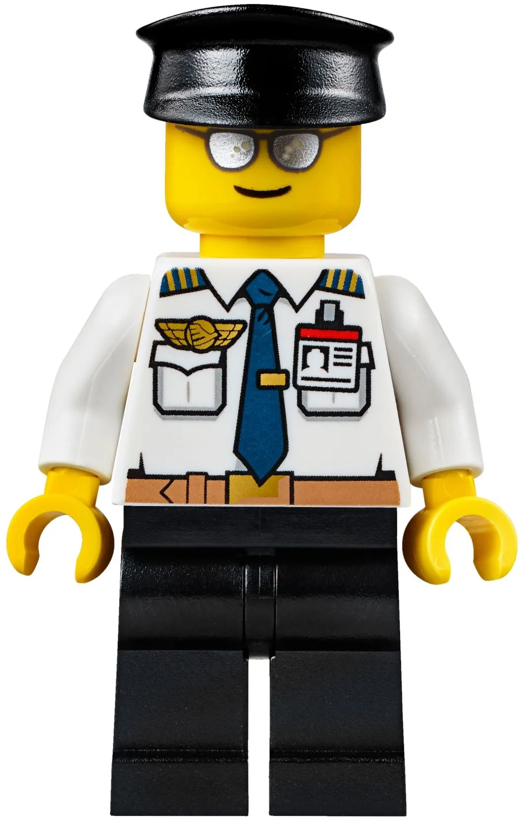 Pilot, White Shirt with Tie and Wing Badge, B… — minifigurine LEGO | Brick Broker
