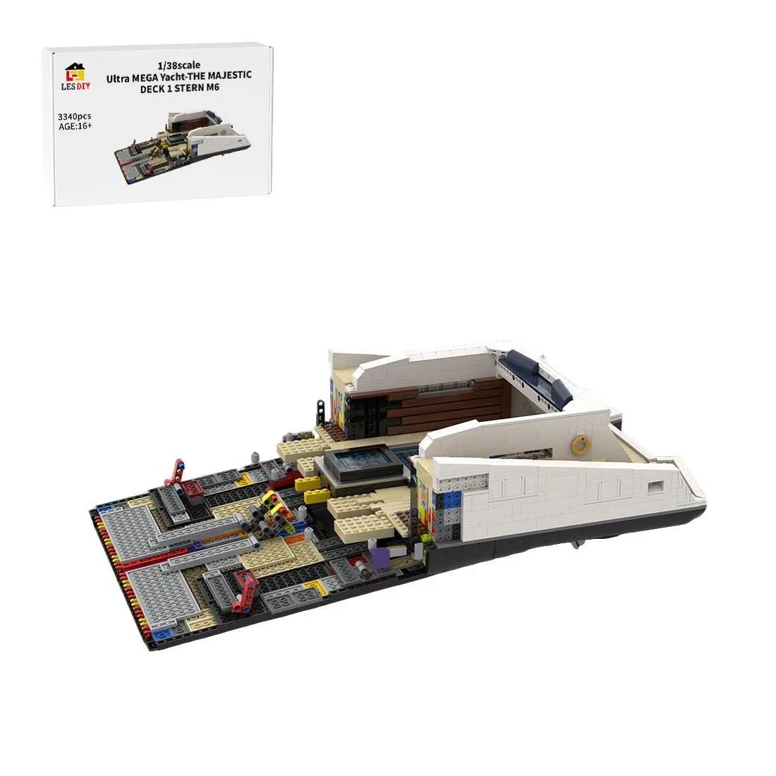 LesDiy Ultra MEGA Yacht - Partie 2 Module 6 Pont 1 Poupe (LESDIY-3655869) - prix | Brick Broker