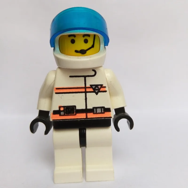 Res-Q Man, White Helmet with Visor, Headset — minifigurine LEGO | Brick Broker