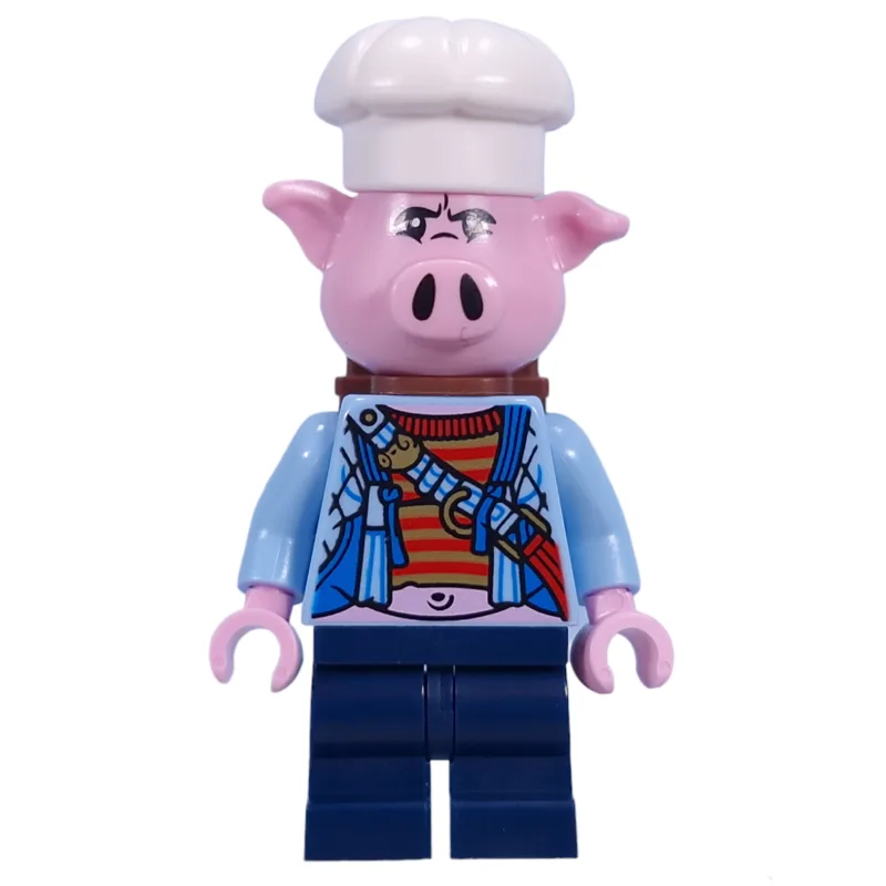 Pigsy, Bright Light Blue Jacket, Backpack — minifigurine LEGO | Brick Broker