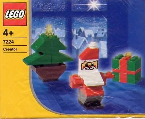 LEGO 7224 Père Noël, arbre et cadeau - prix | Brick Broker