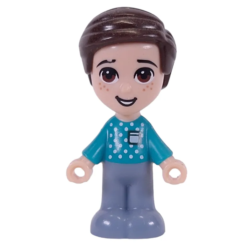 Henry - Microdoll - Dark Turquoise Shirt, Lig… — minifigurine LEGO | Brick Broker