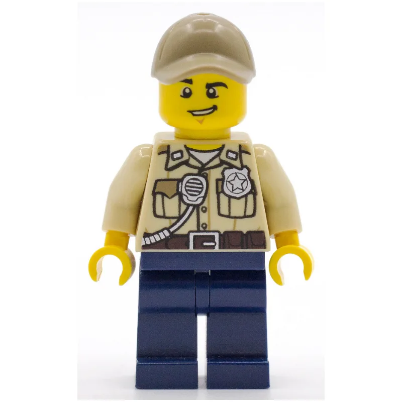 Swamp Police / Ranger, Tan Shirt with Badge a… — minifigurine LEGO | Brick Broker