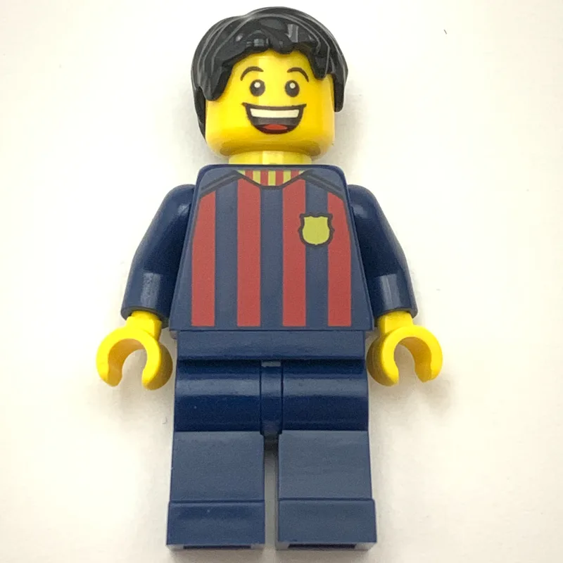 FC Barcelona Fan - Dark Blue Legs, Black Shor… — minifigurine LEGO | Brick Broker