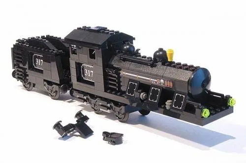 LEGO 4186868 Grande Locomotive avec Tender Noir (Motorisable, sets 4534, 4535) - prix | Brick Broker