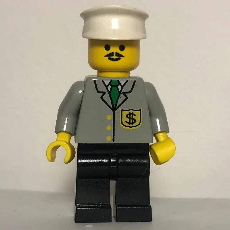 Banker, Light Gray Jacket with Badge and Tie,… — minifigurine LEGO | Brick Broker