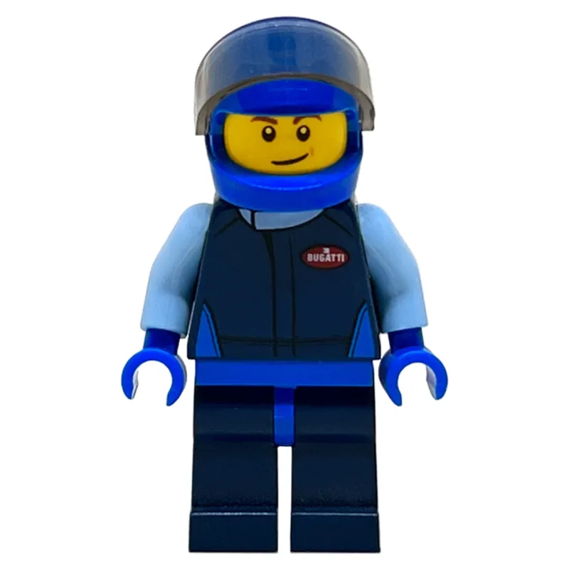 Race Driver, Dark Blue Torso, Dark Blue Legs,… — minifigurine LEGO | Brick Broker