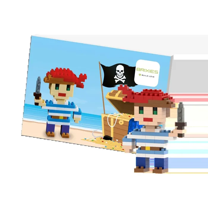 BRIXIES Carte postale Pirate (BRIXIES-220.029) - prix | Brick Broker