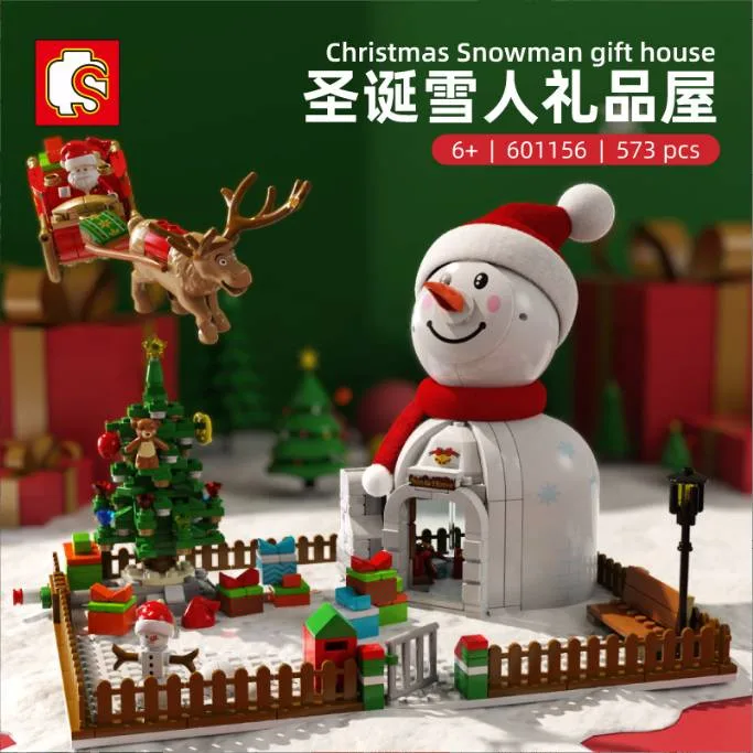 Sembo Maison-cadeau de neige de Noël (SEM-601156) - prix | Brick Broker