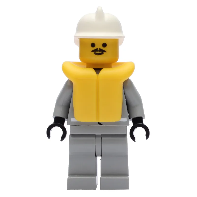 Fireman, Shirt with Gauge and Pocket, Light G… — minifigurine LEGO | Brick Broker