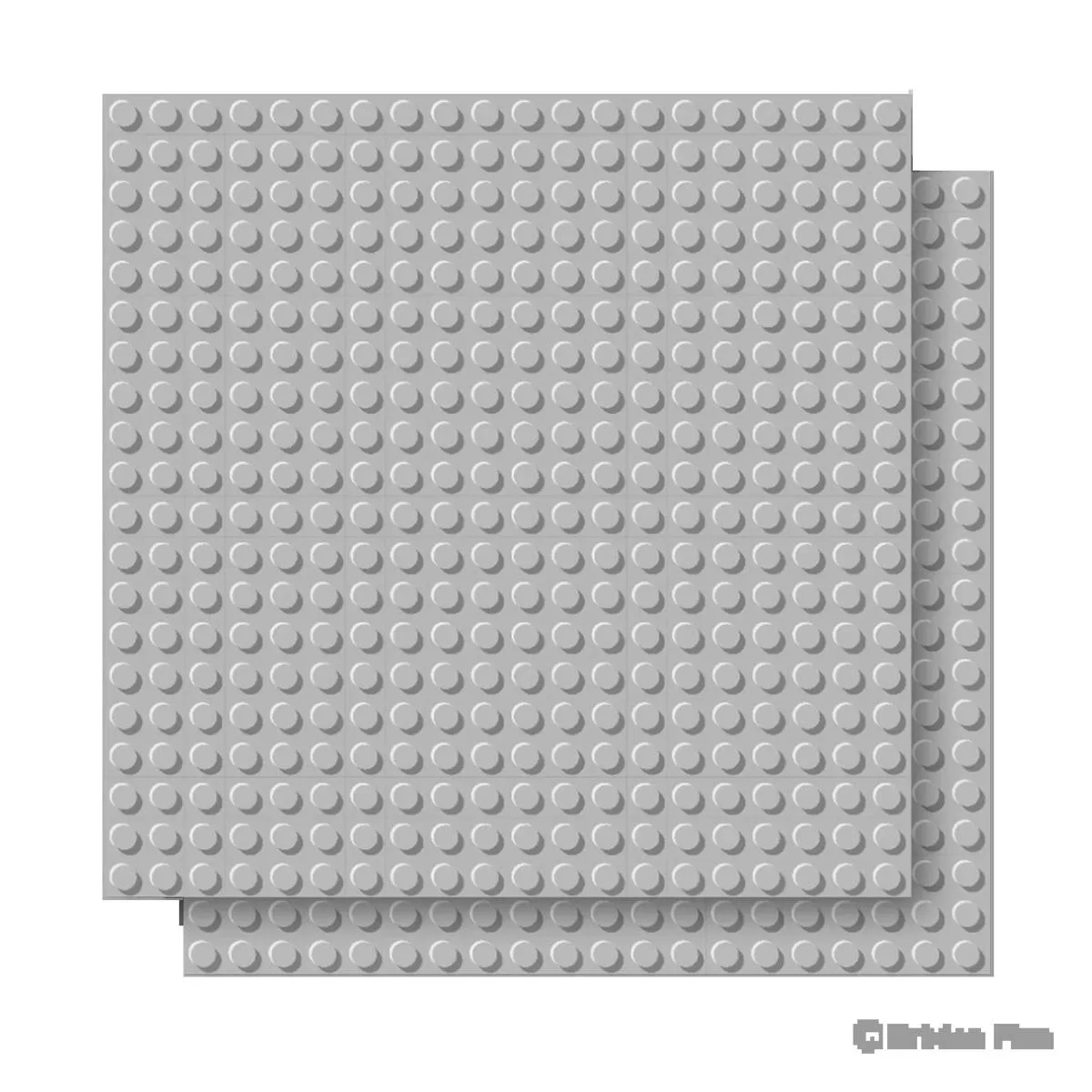 BRIXIES Plaque de base gris clair 20 x 20 tenons (BRIXIES-225.016) - prix | Brick Broker