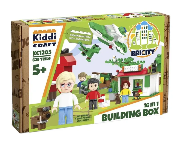 Kiddicraft Boîte de construction 16 en 1 (KID-KC1205) - prix | Brick Broker