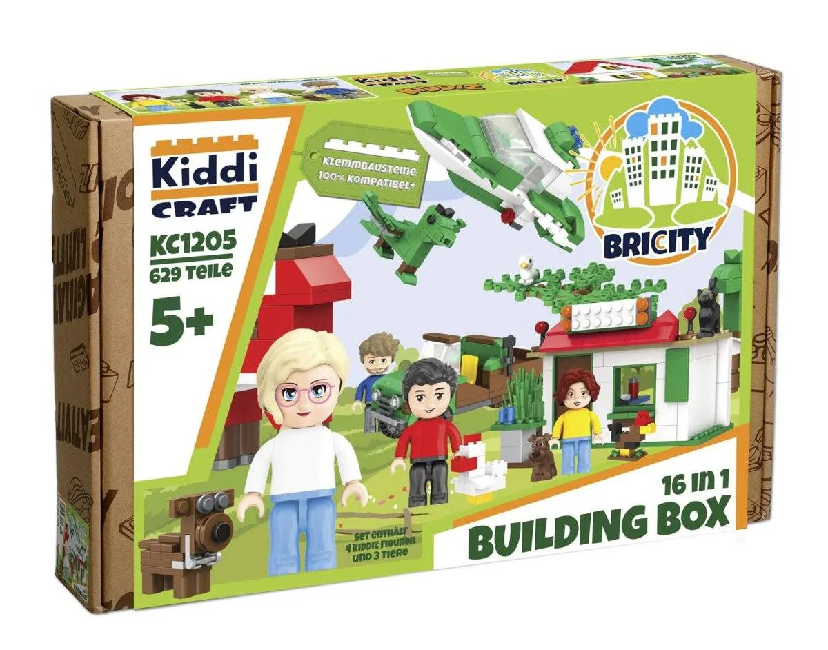 Kiddicraft Boîte de construction 16 en 1 (KID-KC1205) - prix | Brick Broker