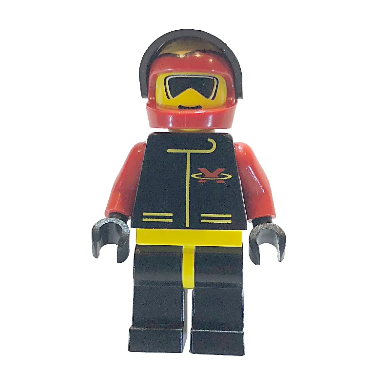 Racer, Extreme Team, Black Jacket, Red Helmet… — minifigurine LEGO | Brick Broker