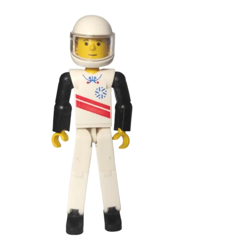 Technic Figure White Legs, White Top with Red… — minifigurine LEGO | Brick Broker