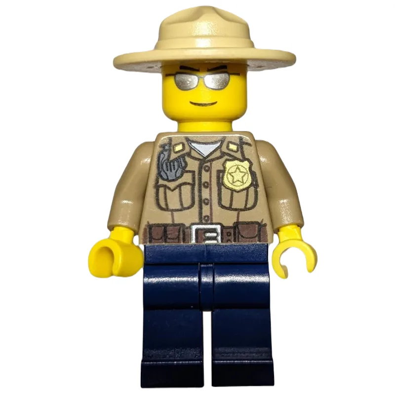 Forest Police / Ranger, Dark Tan Shirt with R… — minifigurine LEGO | Brick Broker