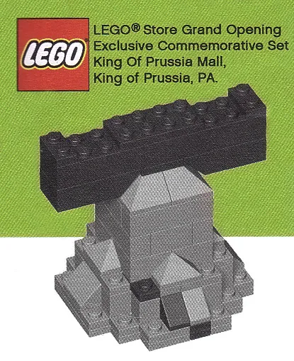 Set exclusif d'ouverture du magasin LEGO, centre commercial King of Prussia, PA (KINGOFPRUSSIA-1) - prix | Brick Broker