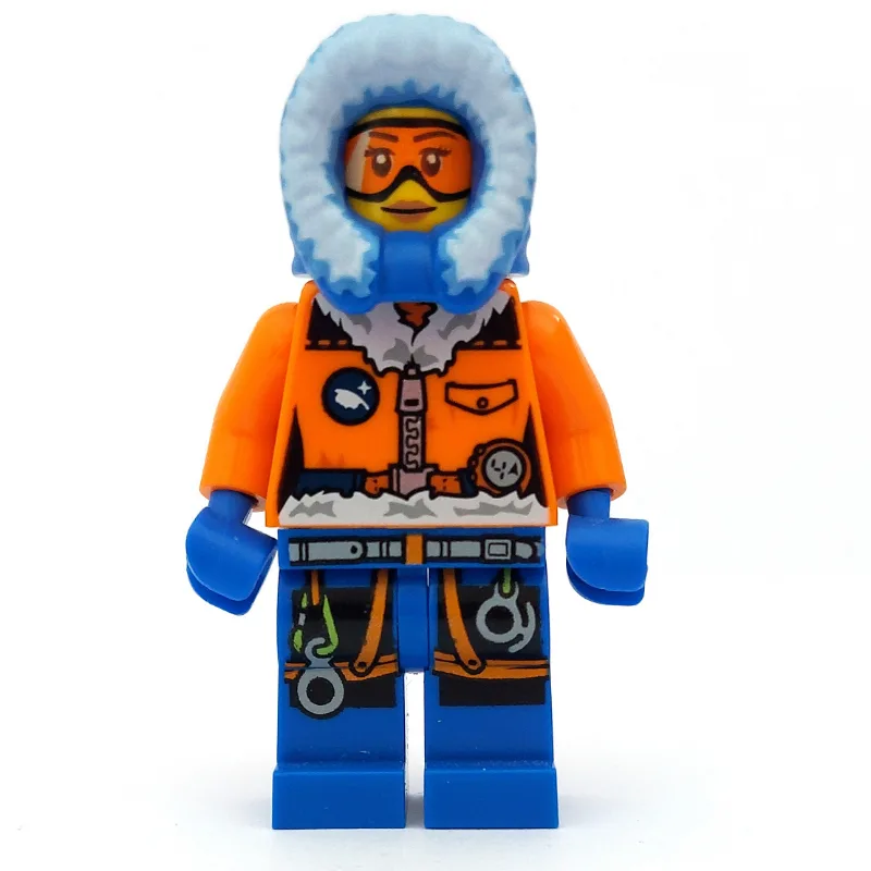 Arctic Explorer, Hood, Printed Orange Goggles… — minifigurine LEGO | Brick Broker