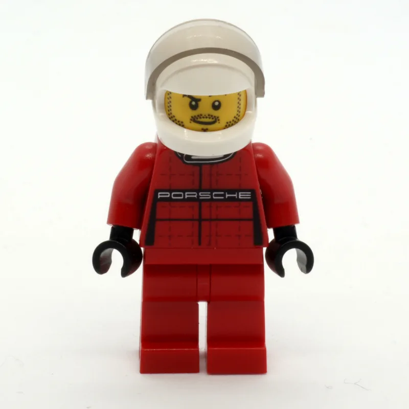 Race Driver, Red Torso, Red Legs, White Helme… — minifigurine LEGO | Brick Broker