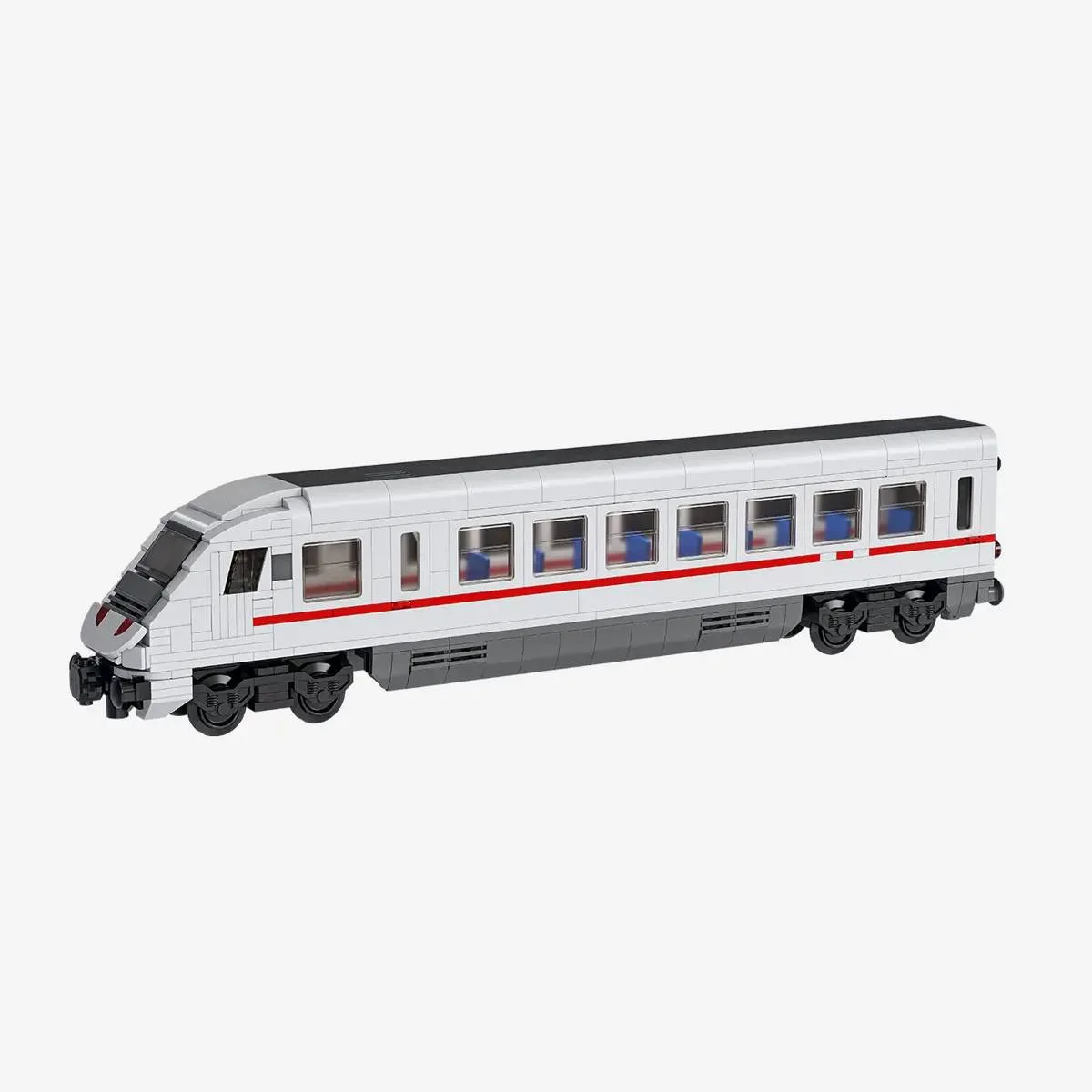 BlueBrixx Wagon de chemin de fer blanc et rouge (BB-109441) - prix | Brick Broker