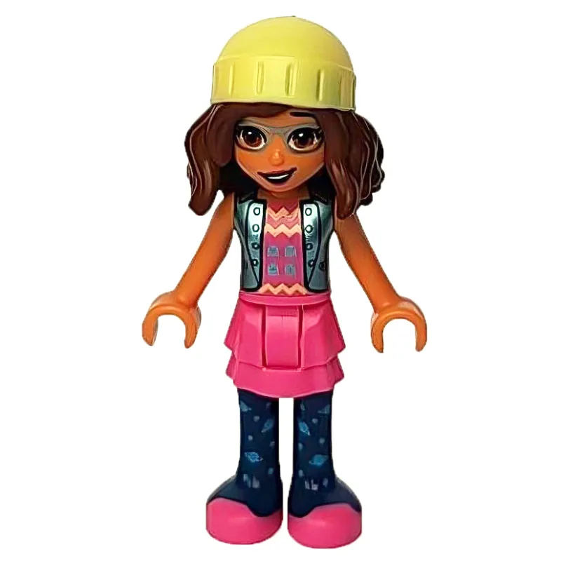 Olivia - Metallic Blue Jacket, Dark Pink Skir… — minifigurine LEGO | Brick Broker