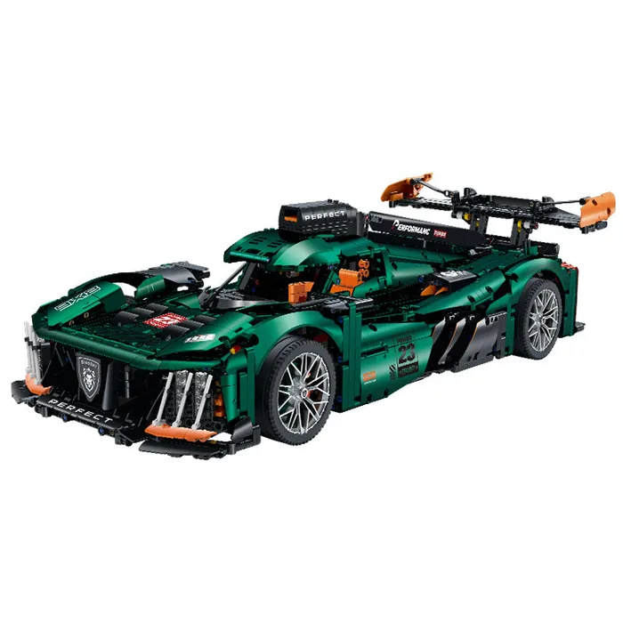 JIESTAR Voiture de course d'endurance électroplaquée 1:8 (JS-10616) - prix | Brick Broker