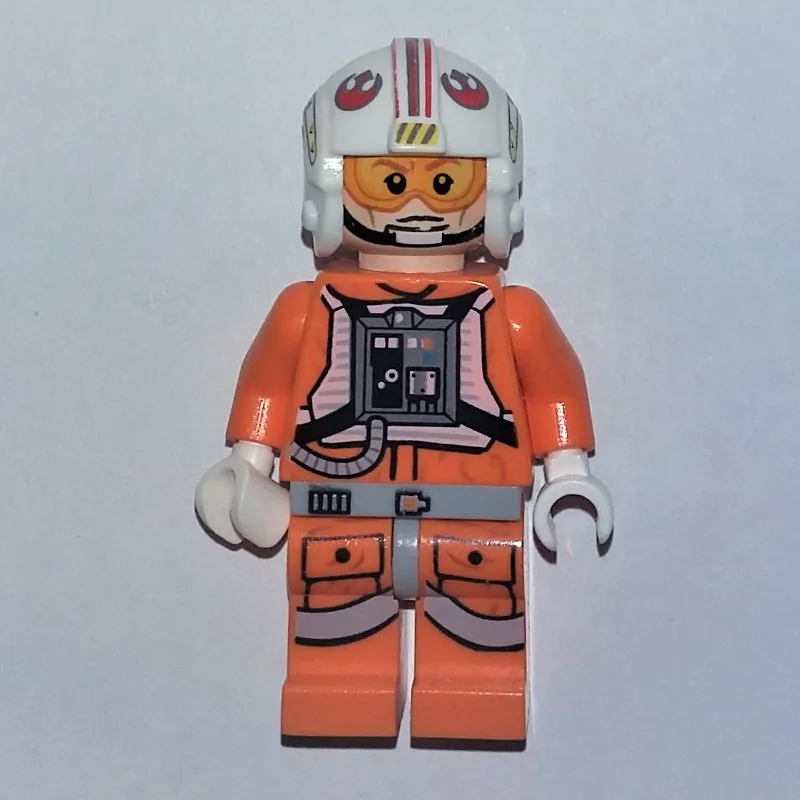 Luke Skywalker, Orange Rebel Pilot Outfit, Li… — minifigurine LEGO | Brick Broker