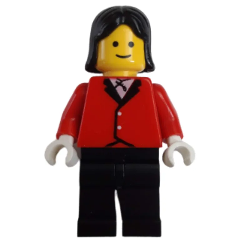 Woman, Red Riding Jacket, Black Legs, Black H… — minifigurine LEGO | Brick Broker