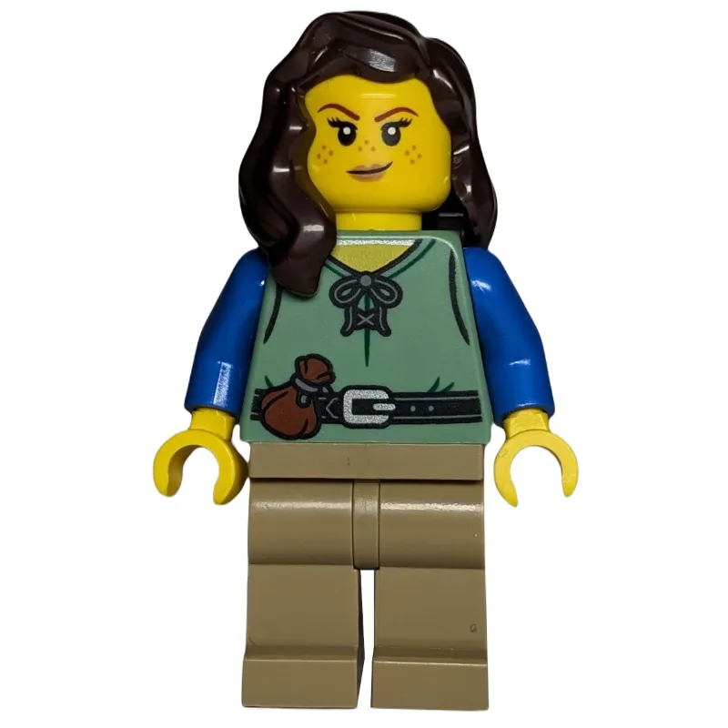 Shieldsmith, Sand Green Torso, Dark Tan Legs — minifigurine LEGO | Brick Broker