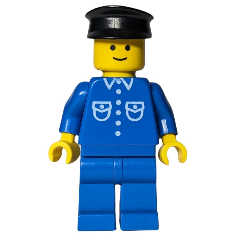 Blue Torso Shirt, Blue Legs, Black Hat — dans quels sets LEGO ? (fig-000549) | Brick Broker