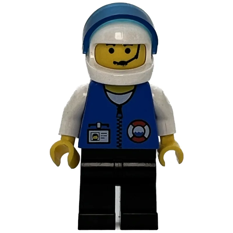 Coast Guard, Blue Jacket with Zipper and ID B… — minifigurine LEGO | Brick Broker