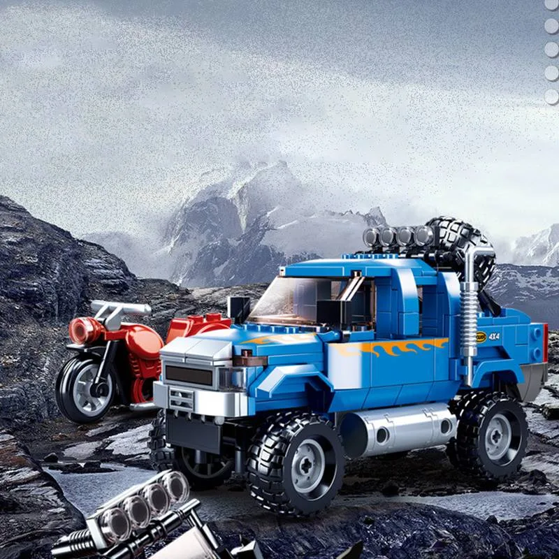 Sluban Camionnette Pick-Up bleu ModelBricks Car Slub (SLB-M38-B0813) - prix | Brick Broker