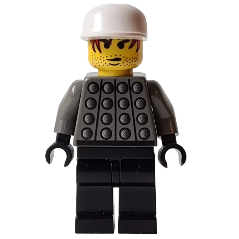 Soccer Player Goalie Dark Grey Torso, Black L… — minifigurine LEGO | Brick Broker