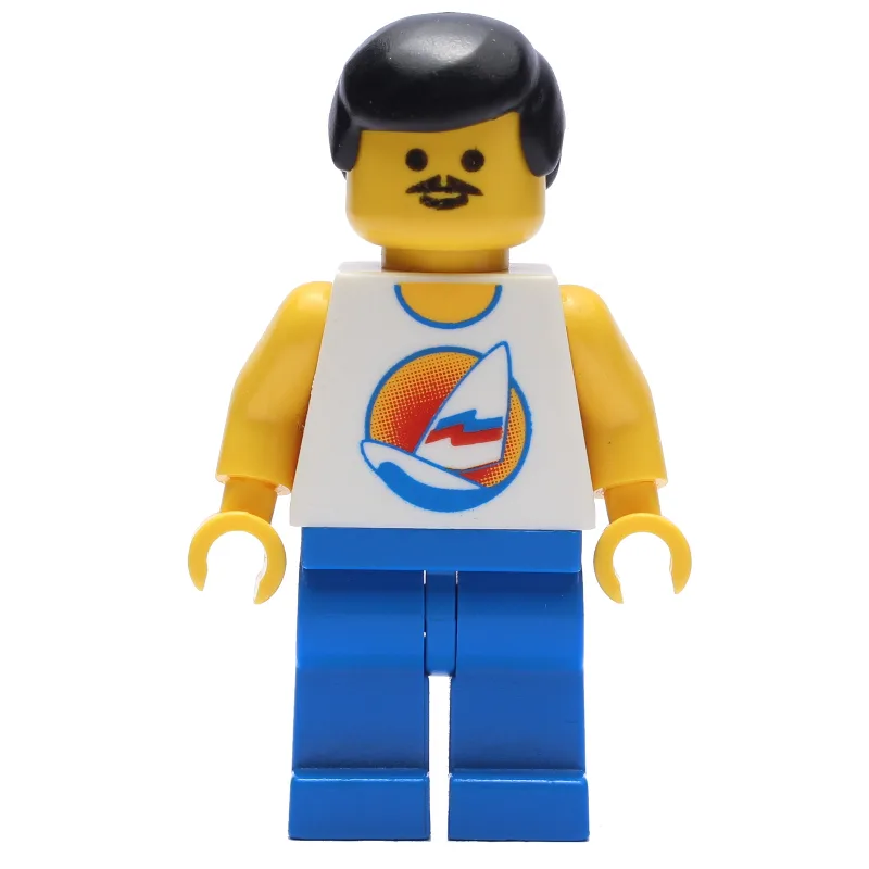White Torso, Blue Legs, Black Hair — dans quels sets LEGO ? (fig-008495) | Brick Broker